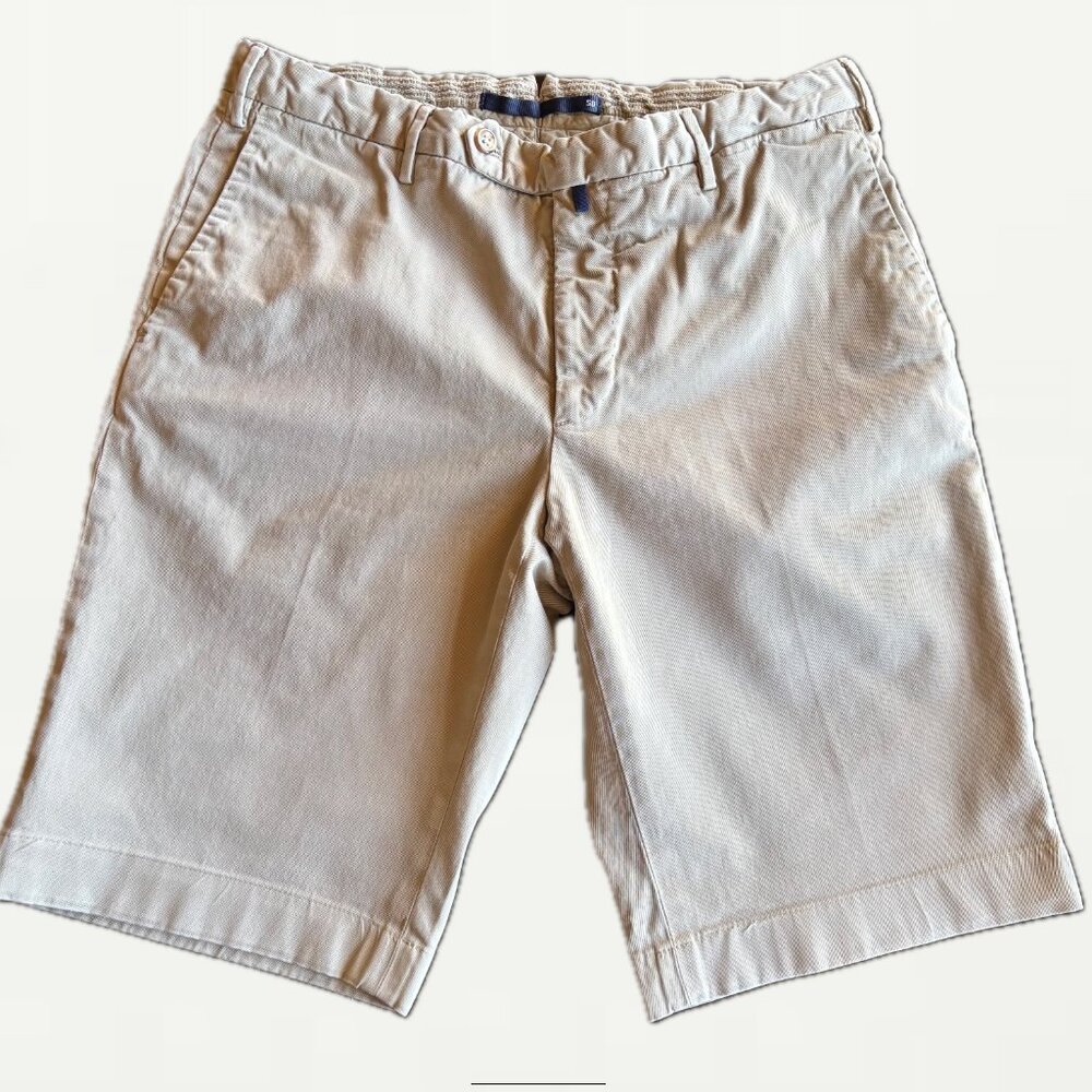 Incotex High Comfort Tan Shorts, EU50 US34
